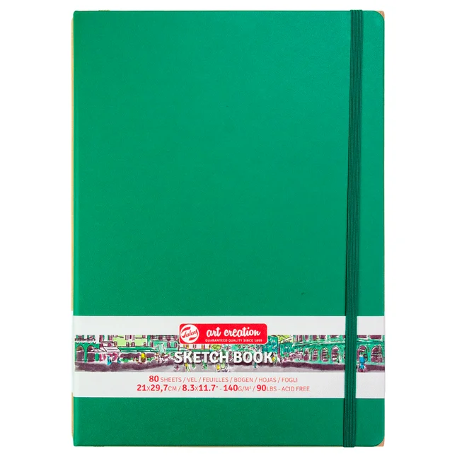 Блокнот для графіки Talens Art Creation А4 140г/м2 80л Forest Green Royal Talens