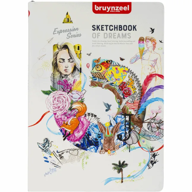 Блокнот Sketch/Notebook 140 г/м2 21×29,7 см 80 л білий Bruynzeel