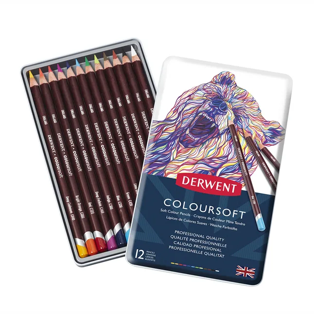 Кольорові олівці Coloursoft 12кол Derwent — Photo 3