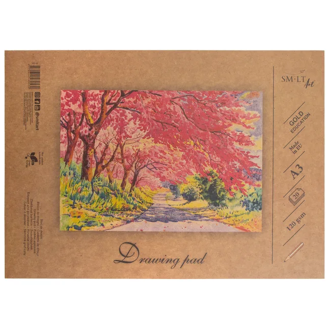 Альбом-склейка для рисунку А3 (29,7х42 см) 120г/м2 20л SM-LT Art — Photo 1