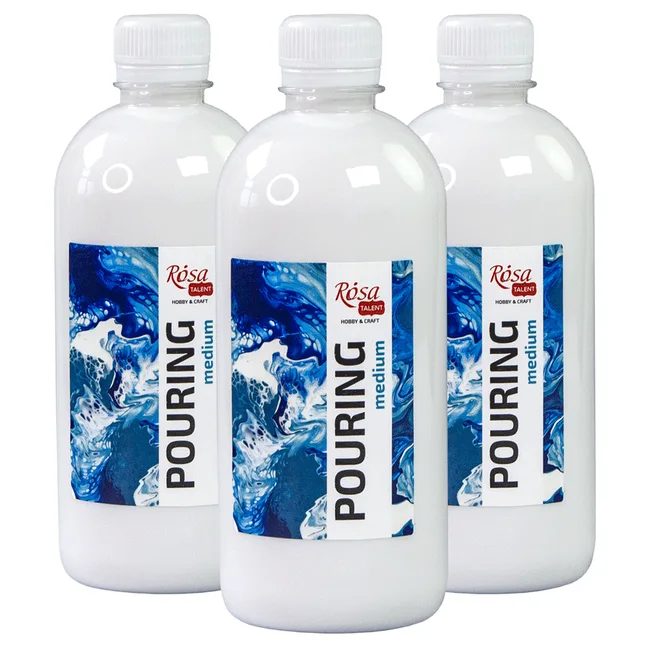 Медіум Pouring для акрилових фарб 500мл ROSA TALENT — Photo 4