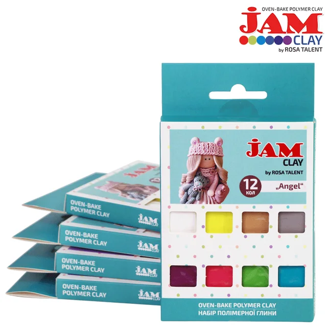 Набір пластики Angels 12×20г Jam Clay ROSA Talent — Photo 1