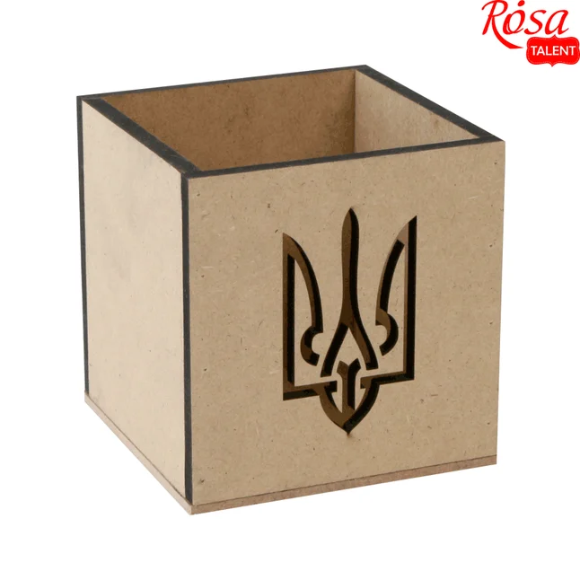 Стакан „Тризуб“ 2, МДФ, 10х10х10см, ROSA TALENT