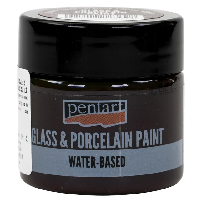Фарба акрилова Glass&amp;porcelaine, на водній основі, Коричнева, 30 мл, Pentart