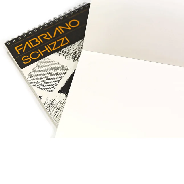 Альбом для ескізів на спіралі Schizzi Sketch А3, 90г/м2 80л 20% бавовна Fabriano — Photo 1