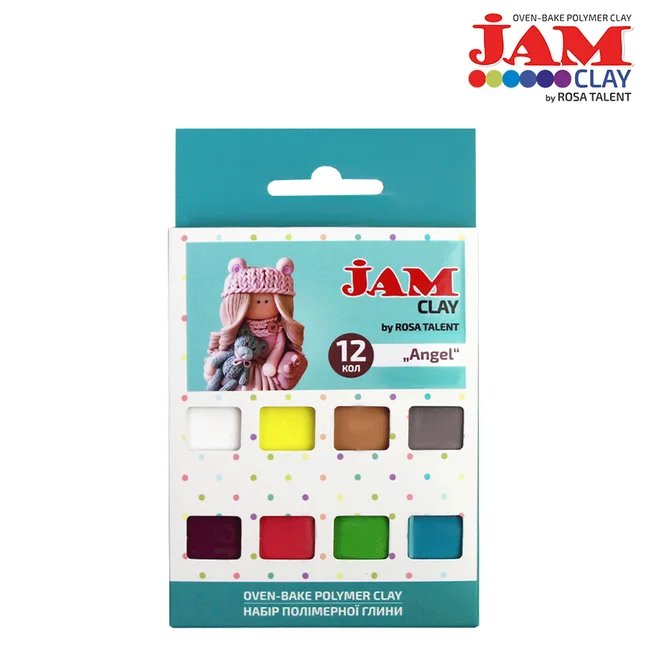 Набір пластики Angels 12×20г Jam Clay ROSA Talent