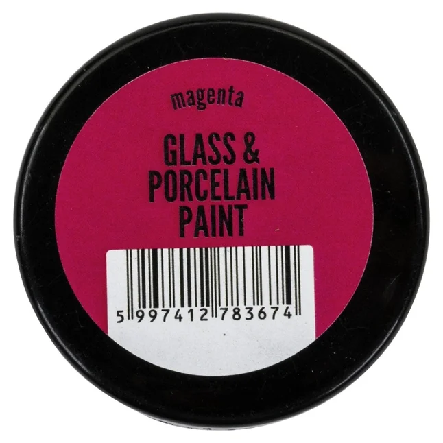 Фарба акрилова Glass&amp;porcelaine, на водній основі, Маджента, 30 мл, Pentart — Photo 1