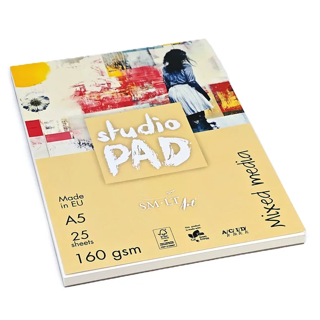 Склейка Studio (mixed media), А5, 160 г/м2, 25л, SM-LT Art — Photo 2