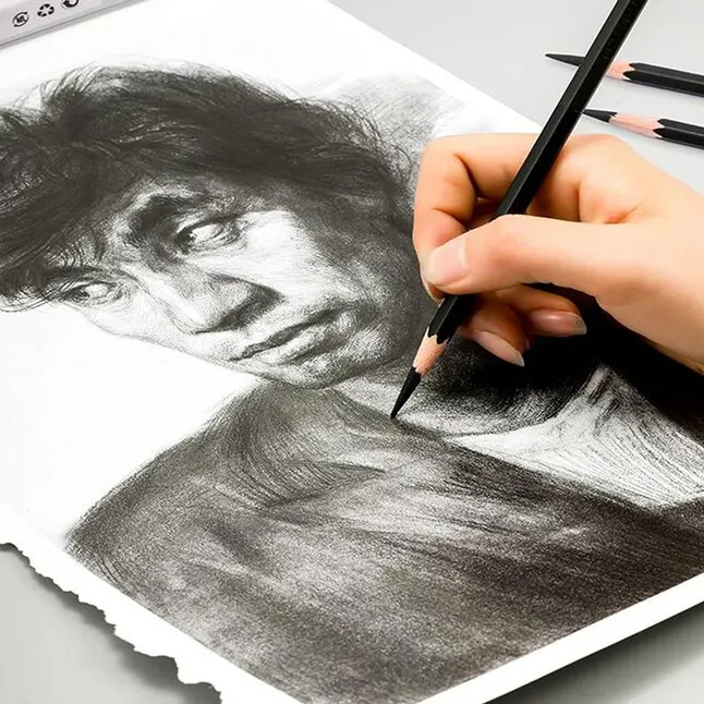Набір для рисунку Sinoart Sketch &amp; Drawing 18 предметів, у блістері — Photo 4