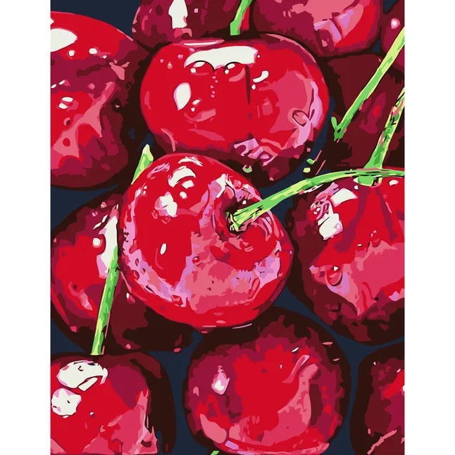 Картина за номерами „Натюрморт. Вишні“ 35×45см ROSA START