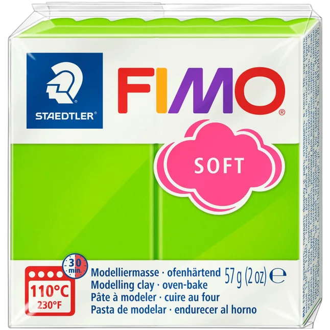 Пластика для біжутерії Soft Зелене яблуко 57г Fimo