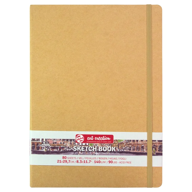 Блокнот для графіки Talens Art Creation А4 140г/м2 80л Kraft Royal Talens — Photo 1