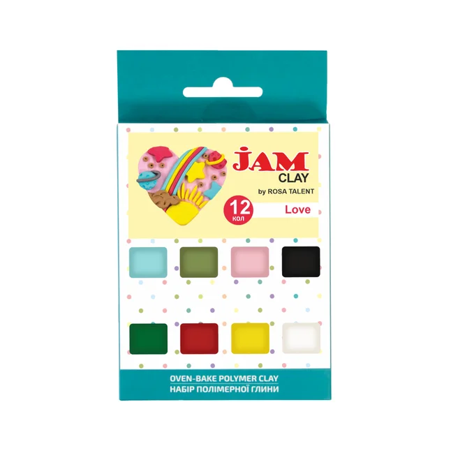 Набір пластики Love 12×20г Jam Clay ROSA Talent