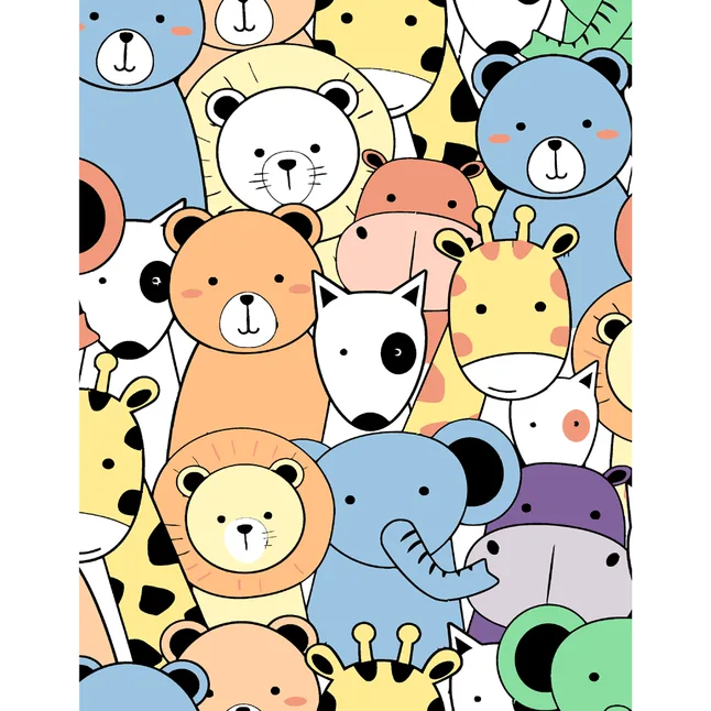 Картина за номерами „Funny Animals“ 35×45см ROSA START