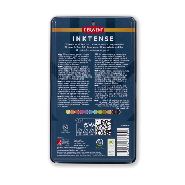 Чорнильні олівці Inktense 12кол Derwent — Photo 4