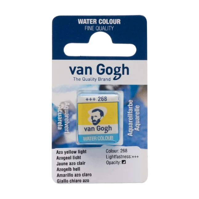 Фарба акварельна Van Gogh (268) AZO Жовтий світлий кювета Royal Talens