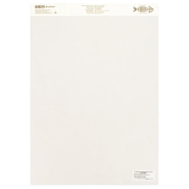 Склейка для акварелі PRO CREATE А4 400г/м2 10л 100% бавовна SM-LT Art — Photo 1