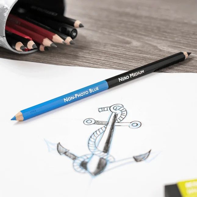 Набір художніх матеріалів TATTOO SKETCHING 14шт металева коробка Cretacolor — Photo 6