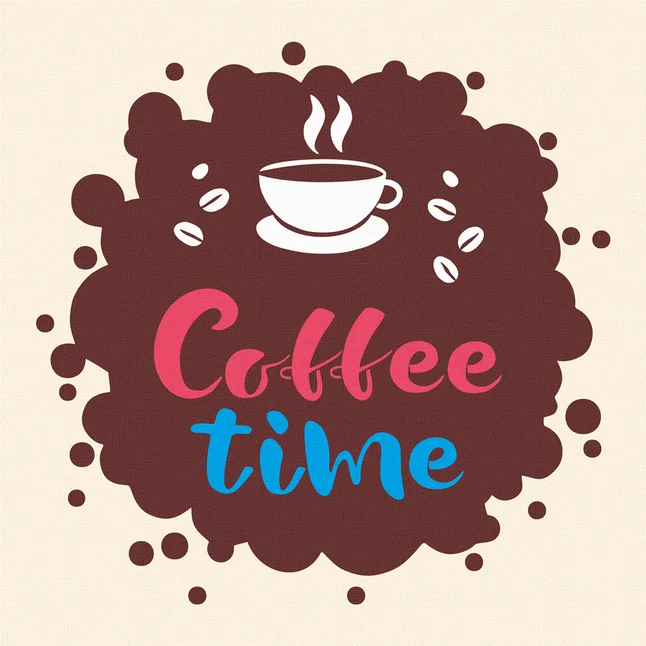 Набір намалюй картину з трафаретом „Coffee Time“ 20х20см ROSA START — Photo 1
