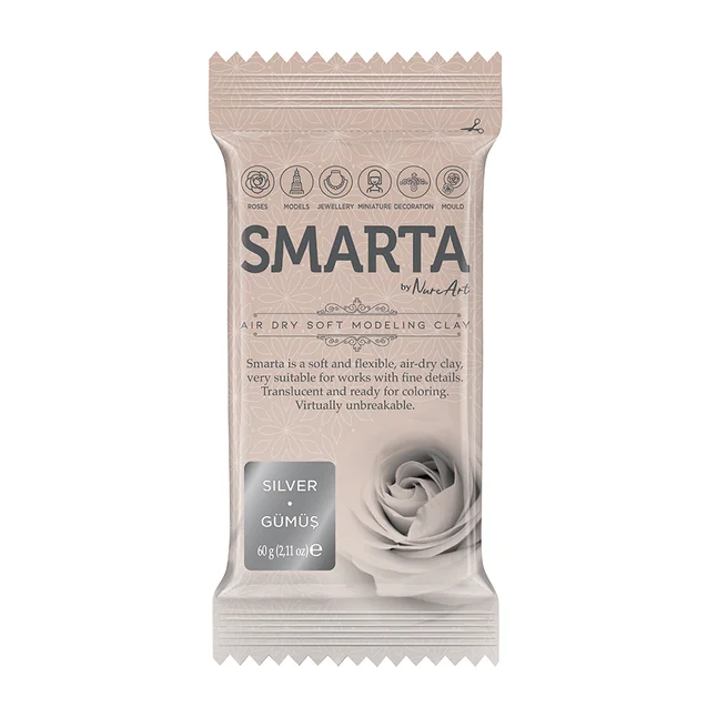 Пластика самозастигаюча Срібна 60 г Smarta