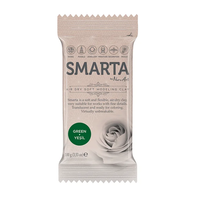 Пластика самозастигаюча Зелена 100 г Smarta