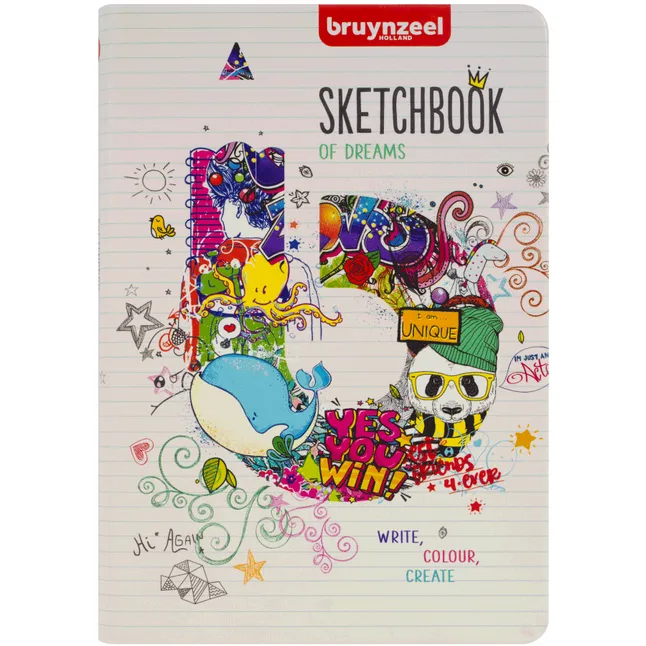 Блокнот у лінійку NOTEBOOK 13х21см 140г/м2 80л бежево-білий Bruynzeel
