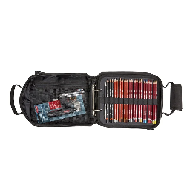 Сумка для олівців та графічних матеріалів Carry-All, чорна, Derwent — Photo 7