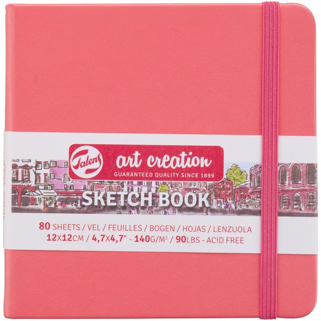 Блокнот для графіки Talens Art Creation 12х12 см 140г/м2 80л Coral Royal Talens