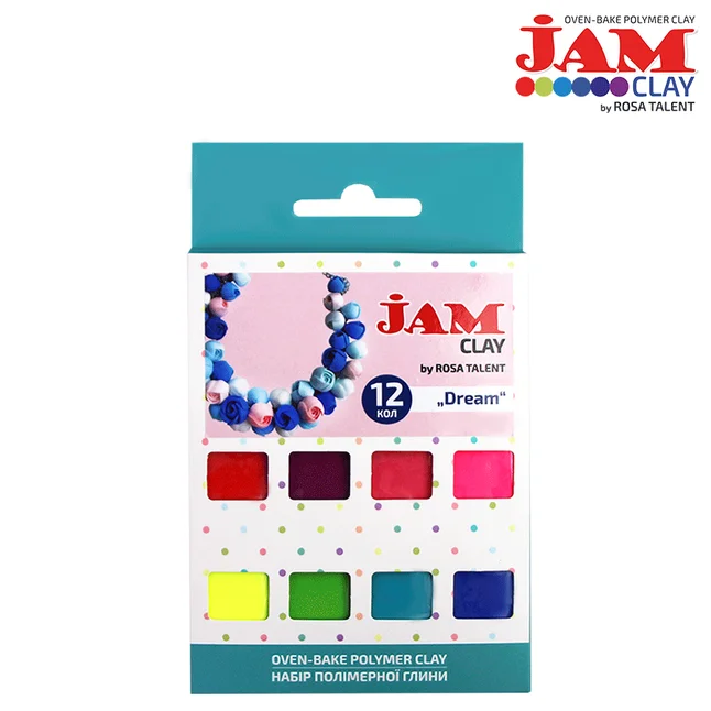 Набір пластики Dream 12×20г Jam Clay ROSA Talent
