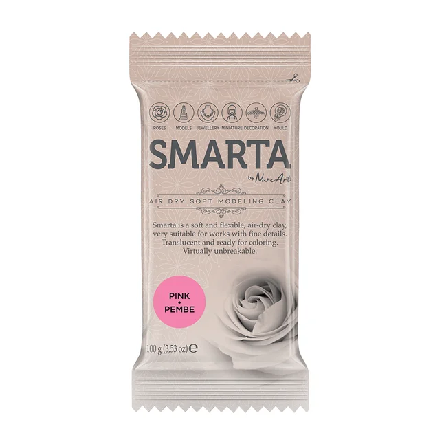 Пластика самозастигаюча Рожева 100 г Smarta