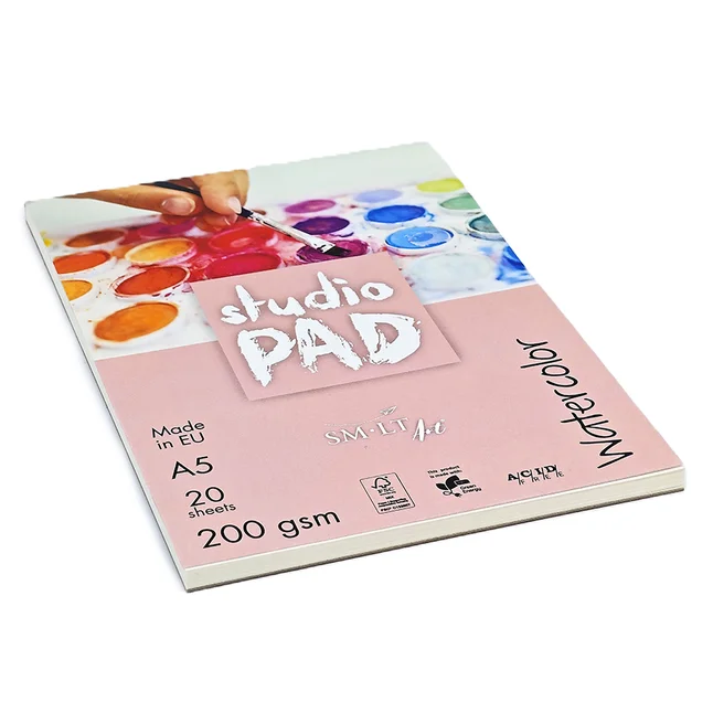 Склейка для акварелі Studio, А5, 200г/м2, 20л, SM-LT Art — Photo 2
