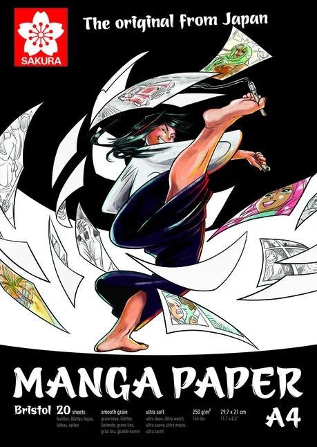Альбом для рисунку MANGA A4 250г/м2 20л Sakura
