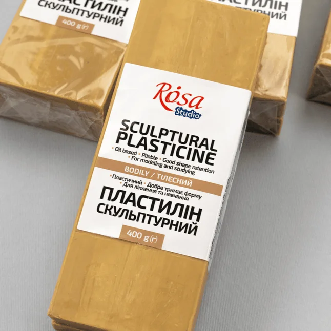 Пластилін Скульптурний тілесний, 400г ROSA Studio — Photo 1