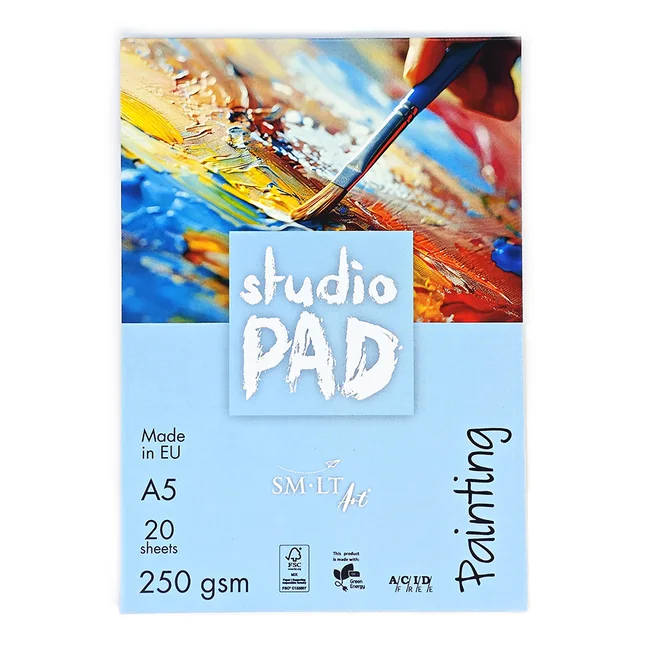 Склейка для акрилу Studio, А5, 250г/м2, 20л, SM-LT Art