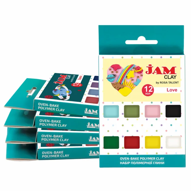 Набір пластики Love 12×20г Jam Clay ROSA Talent — Photo 1