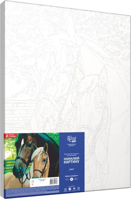 Картина за номерами „Коні“ 35×45см ROSA START — Photo 1