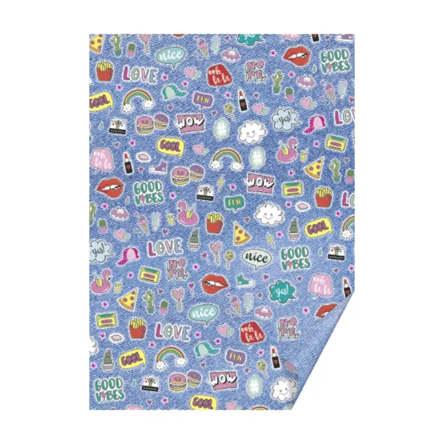 Папір з малюнком "Patches", 50*70см, 300г/м2, Heyda