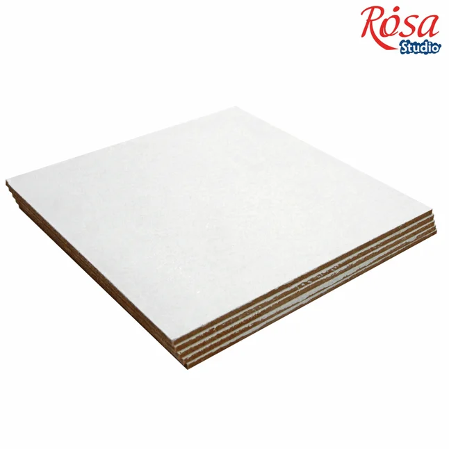 МДФ грунтоване 15×15см набір 5 шт. акрил ROSA Studio — Photo 2