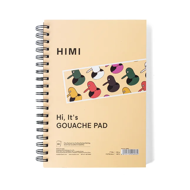 Набір гуашевих фарб HIMI Twin Cup 72×12 мл, 72 кольори, Green Apple, пластиковий пенал + аксесуари у фетровому чохлі — Photo 6