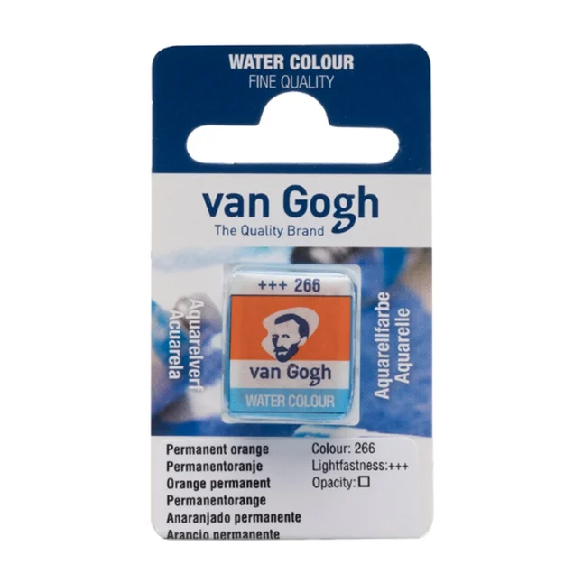 Фарба акварельна Van Gogh (266) Перм. оранжевий кювета Royal Talens