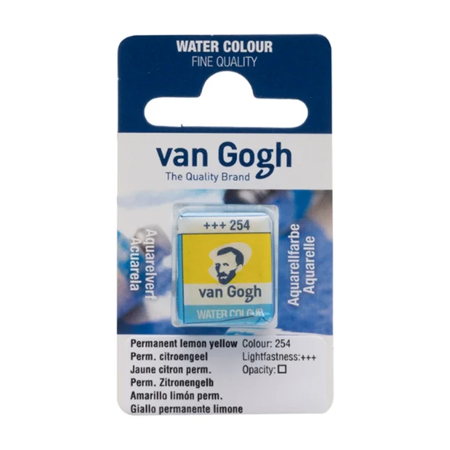 Фарба акварельна Van Gogh (254) Перм. лимонний світлий кювета Royal Talens