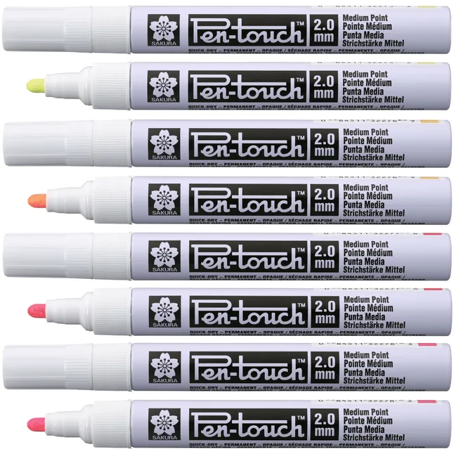 Маркер Pen-Touch флуоресцентний середній (MEDIUM) 2.0мм Sakura