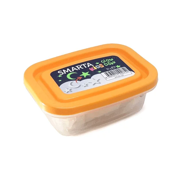 Пластика самозастигаюча Біла Glow in Dark 50 г Smarta — Photo 1