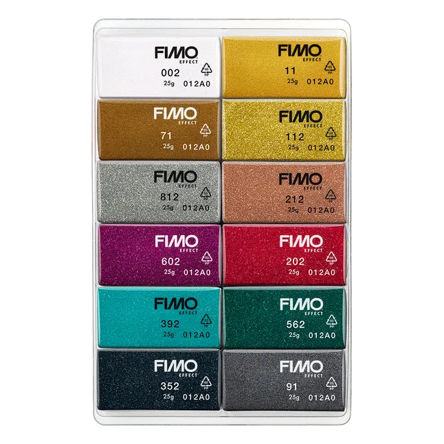 Набір пластики “Effect Sparkle Colours“ 12х25гр Fimo — Photo 1