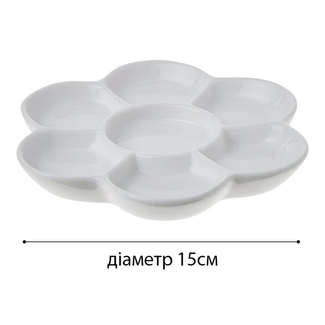 Палітра для акварелі SINOART Квітка, порцеляна, діаметр 15 см — Photo 2