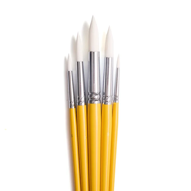 Набір пензлів HIMI 5 шт. круглий, Yellow Edition — Photo 1