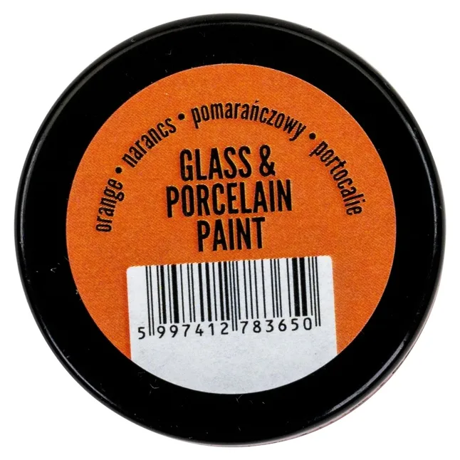 Фарба акрилова Glass&amp;porcelaine, на водній основі, Оранжева, 30 мл, Pentart — Photo 1