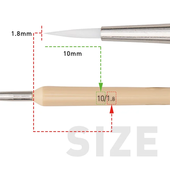 Набір пензлів HIMI 5 шт., лайнер Detail Painting Brush Set — Photo 4