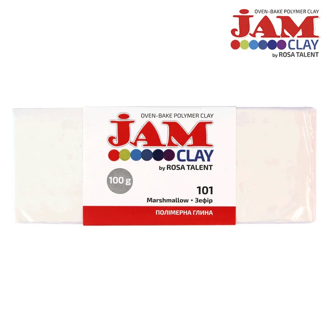 Пластика Jam Clay Зефір (Білий) 100г ROSA Talent — Photo 1