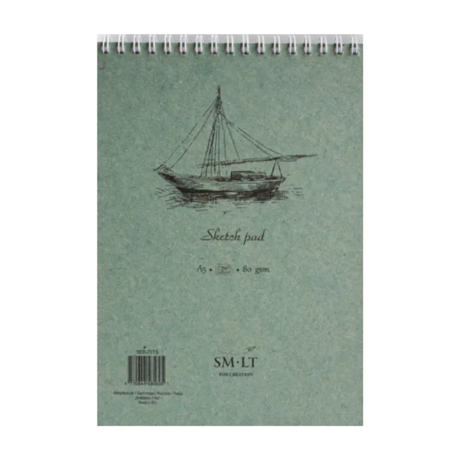 Альбом для ескізів на спіралі AUTHENTIC 90г/м2 70л білий колір SM-LT Art